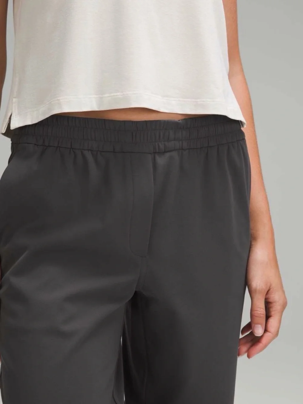 Lululemon Straight-Leg Mid-Rise Pant Full Length *Luxtreme Graphite Grey